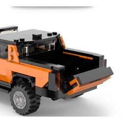 RASTAR 93700 non  XE BÁN TẢI HUMMER EV tỷ lệ 1:30 bộ đồ chơi xếp lắp ráp ghép mô hình Racers HUMMER EV PICKUP Đua Tốc Độ 431 khối