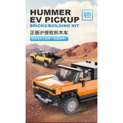 RASTAR 93700 non  XE BÁN TẢI HUMMER EV tỷ lệ 1:30 bộ đồ chơi xếp lắp ráp ghép mô hình Racers HUMMER EV PICKUP Đua Tốc Độ 431 khối