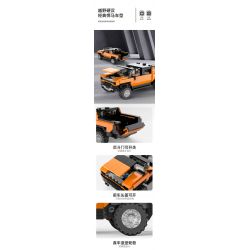 RASTAR 93700 non  XE BÁN TẢI HUMMER EV tỷ lệ 1:30 bộ đồ chơi xếp lắp ráp ghép mô hình Racers HUMMER EV PICKUP Đua Tốc Độ 431 khối
