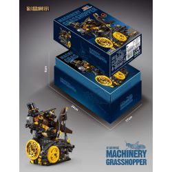 SMALL ANGLE JD011 non  CHÂU CHẤU CƠ KHÍ bộ đồ chơi xếp lắp ráp ghép mô hình MACHINERY GRASSHOPPER 368 khối