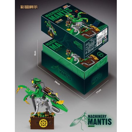 SMALL ANGLE JD013 non  BỌ NGỰA CƠ KHÍ bộ đồ chơi xếp lắp ráp ghép mô hình MACHINERY MANTIS 392 khối