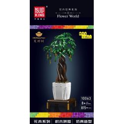 MouldKing 10063 10063S Mould King 10063 10063S non  THẾ GIỚI HOA CÂY TIỀN bộ đồ chơi xếp lắp ráp ghép mô hình Creator MONEY TREE Sáng Tạo 815 khối