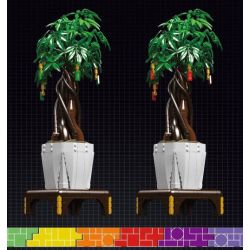 MouldKing 10063 10063S Mould King 10063 10063S non  THẾ GIỚI HOA CÂY TIỀN bộ đồ chơi xếp lắp ráp ghép mô hình Creator MONEY TREE Sáng Tạo 815 khối