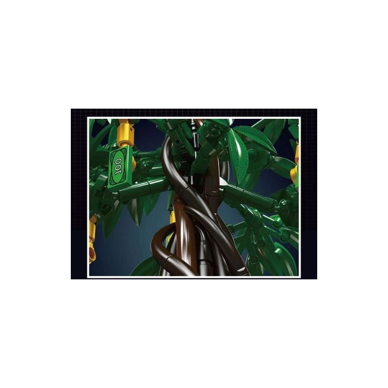 MouldKing 10063 10063S Mould King 10063 10063S non  THẾ GIỚI HOA CÂY TIỀN bộ đồ chơi xếp lắp ráp ghép mô hình Creator MONEY TREE Sáng Tạo 815 khối