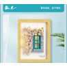 WEILE CHUANGXIANG 6015 non  HẠNH PHÚC KHI ĐƯỢC NGẮM HOA bộ đồ chơi xếp lắp ráp ghép mô hình Arts & Crafts 526 khối