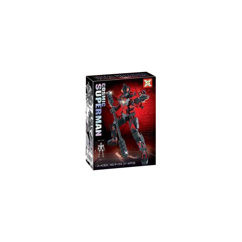 SX 9105 non Lego ULTRAMAN BERIA bộ đồ chơi xếp lắp ráp ghép mô hình Movie & Game ULTRA WARRIORS COOL STYLING Phim Và Trò Chơi 516 khối