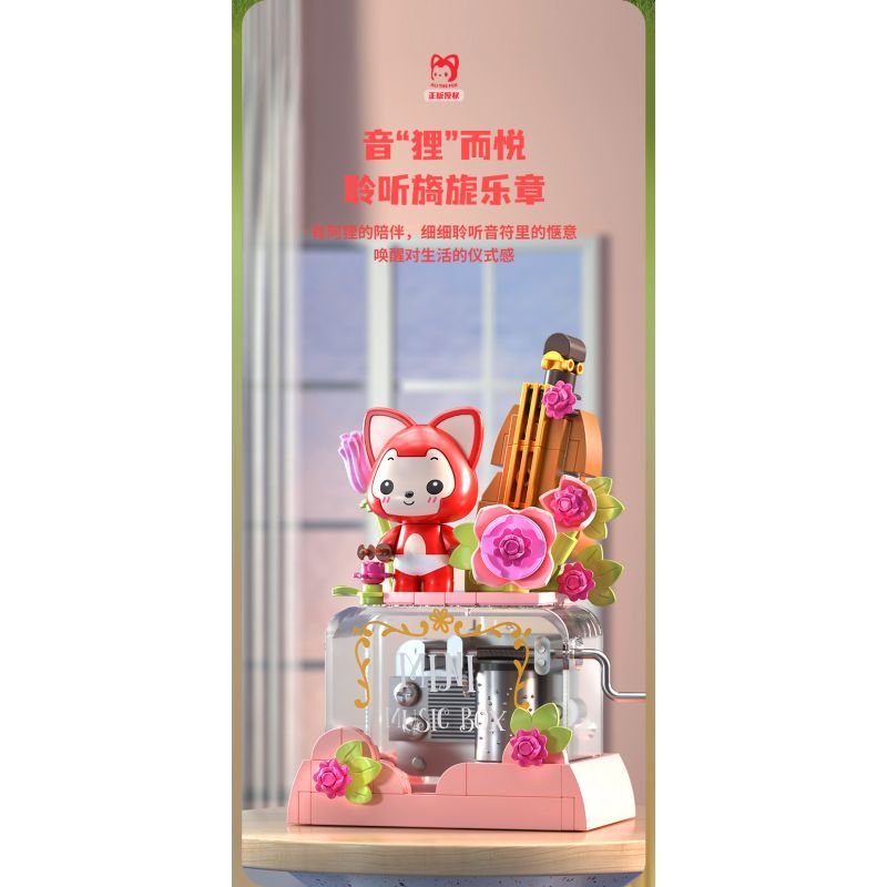 JAKI JK6506 6506 non  HỘP NHẠC KHINH KHÍ CẦU LÃNG MẠN AHRI bộ đồ chơi xếp lắp ráp ghép mô hình Movie & Game Phim Và Trò Chơi