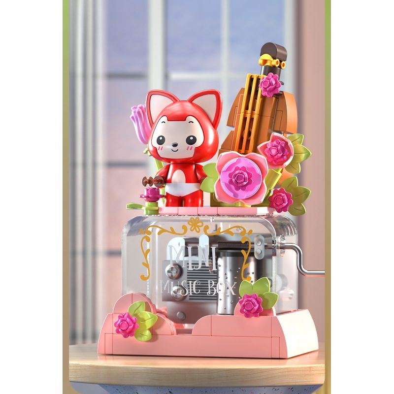 JAKI JK6506 6506 non  HỘP NHẠC KHINH KHÍ CẦU LÃNG MẠN AHRI bộ đồ chơi xếp lắp ráp ghép mô hình Movie & Game Phim Và Trò Chơi