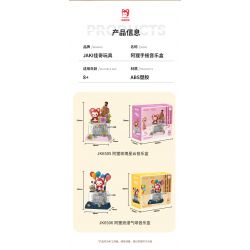 JAKI JK6506 6506 non  HỘP NHẠC KHINH KHÍ CẦU LÃNG MẠN AHRI bộ đồ chơi xếp lắp ráp ghép mô hình Movie & Game Phim Và Trò Chơi