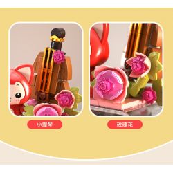 JAKI JK6506 6506 non  HỘP NHẠC KHINH KHÍ CẦU LÃNG MẠN AHRI bộ đồ chơi xếp lắp ráp ghép mô hình Movie & Game Phim Và Trò Chơi