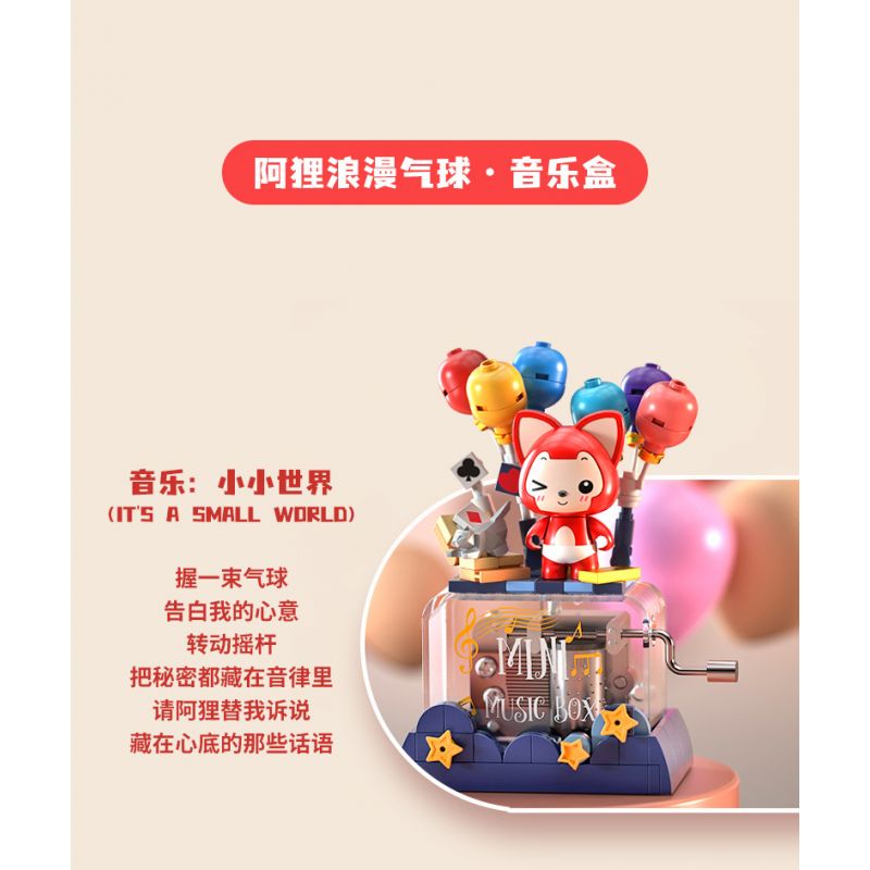 JAKI JK6506 6506 non  HỘP NHẠC KHINH KHÍ CẦU LÃNG MẠN AHRI bộ đồ chơi xếp lắp ráp ghép mô hình Movie & Game Phim Và Trò Chơi