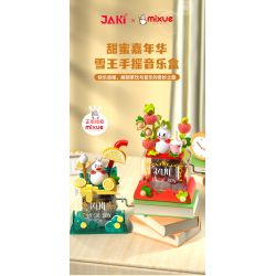 JAKI XWZB-23082 23082 XWZB23082 non  HỘP NHẠC TUYẾT CHANH bộ đồ chơi xếp lắp ráp ghép mô hình