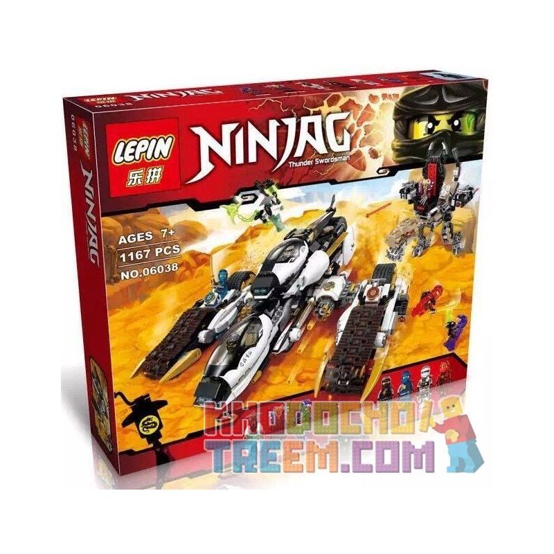 NOT Lego ULTRA STEALTH RAIDER 70595 BLX 81616 Bela Lari 10529 LELE 79347 LEPIN 06038 SHENG YUAN/SY SY593 ZHILEXING 91075 xếp lắp ráp ghép mô hình CỖ XE CHIẾN ĐẤU TÀNG HÌNH RAIDER SIÊU The Lego Ninjago Movie Ninja Lốc Xoáy 1093 khối