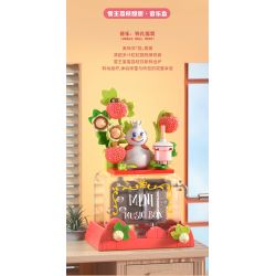 JAKI XWZB-23083 23083 XWZB23083 non  HỘP NHẠC NGỌT NGÀO VẢI THIỀU TUYẾT VUA bộ đồ chơi xếp lắp ráp ghép mô hình