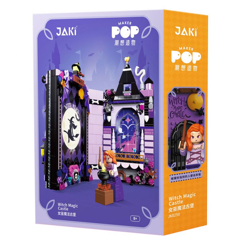 JAKI JK8250 8250 non  ALBUM TRUYỆN CỔ TÍCH LÂU ĐÀI PHÉP THUẬT CỦA PHÙ THỦY bộ đồ chơi xếp lắp ráp ghép mô hình WITCH MAGIC CASTLE