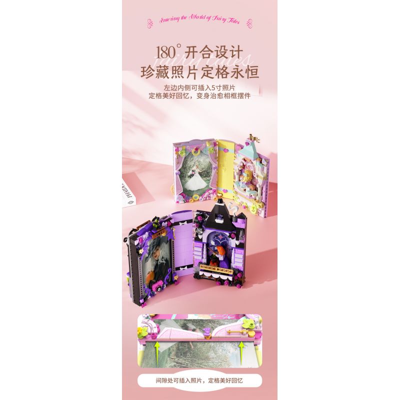 JAKI JK8250 8250 non  ALBUM TRUYỆN CỔ TÍCH LÂU ĐÀI PHÉP THUẬT CỦA PHÙ THỦY bộ đồ chơi xếp lắp ráp ghép mô hình WITCH MAGIC CASTLE