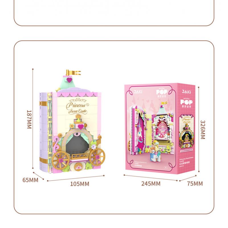 JAKI JK8250 8250 non  ALBUM TRUYỆN CỔ TÍCH LÂU ĐÀI PHÉP THUẬT CỦA PHÙ THỦY bộ đồ chơi xếp lắp ráp ghép mô hình WITCH MAGIC CASTLE