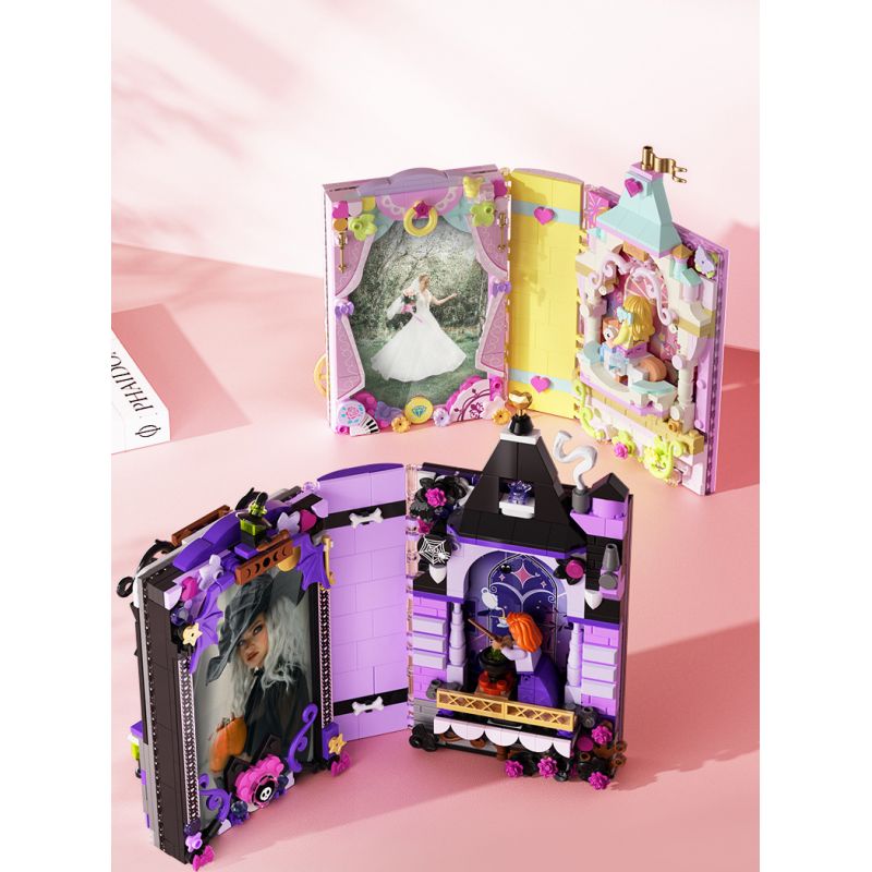 JAKI JK8251 8251 non  ALBUM TRUYỆN CỔ TÍCH LÂU ĐÀI CÔNG CHÚA NGỌT NGÀO bộ đồ chơi xếp lắp ráp ghép mô hình PRINCESS SWEETNESS CASTLE