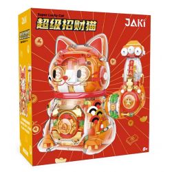 JAKI JK8888-1 8888-1 JK8888-2 8888-2 non  SÁNG TẠO THỜI THƯỢNG MÈO SIÊU MAY MẮN bộ đồ chơi xếp lắp ráp ghép mô hình SUPER LUCKY CAT