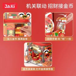 JAKI JK8888-1 8888-1 JK8888-2 8888-2 non  SÁNG TẠO THỜI THƯỢNG MÈO SIÊU MAY MẮN bộ đồ chơi xếp lắp ráp ghép mô hình SUPER LUCKY CAT