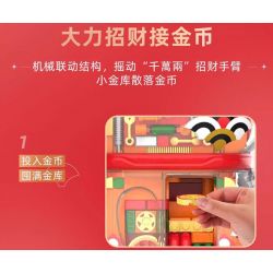 JAKI JK8888-1 8888-1 JK8888-2 8888-2 non  SÁNG TẠO THỜI THƯỢNG MÈO SIÊU MAY MẮN bộ đồ chơi xếp lắp ráp ghép mô hình SUPER LUCKY CAT