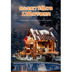 FUNWHOLE F9018 9018 non  NHÀ NGHỈ SĂN BẮN bộ đồ chơi xếp lắp ráp ghép mô hình Creator Sáng Tạo 2036 khối