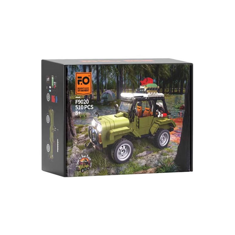 FUNWHOLE F9020 9020 non  XE BUGGY ĐI RỪNG bộ đồ chơi xếp lắp ráp ghép mô hình Racers Đua Tốc Độ 510 khối