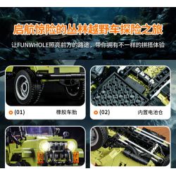 FUNWHOLE F9020 9020 non  XE BUGGY ĐI RỪNG bộ đồ chơi xếp lắp ráp ghép mô hình Racers Đua Tốc Độ 510 khối