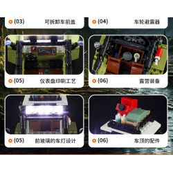 FUNWHOLE F9020 9020 non  XE BUGGY ĐI RỪNG bộ đồ chơi xếp lắp ráp ghép mô hình Racers Đua Tốc Độ 510 khối