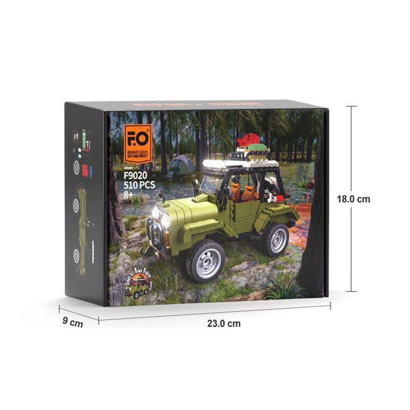 FUNWHOLE F9020 9020 non  XE BUGGY ĐI RỪNG bộ đồ chơi xếp lắp ráp ghép mô hình Racers Đua Tốc Độ 510 khối