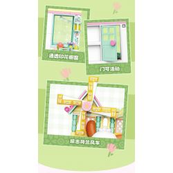 TOP TOY TC1509 1509 non  SANRIO PRINTS DU LỊCH VÒNG QUANH THẾ GIỚI PACHA DOG YUXIANG HÀ LAN bộ đồ chơi xếp lắp ráp ghép mô hình Movie & Game POCHACCO Phim Và Trò Chơi 150 khối