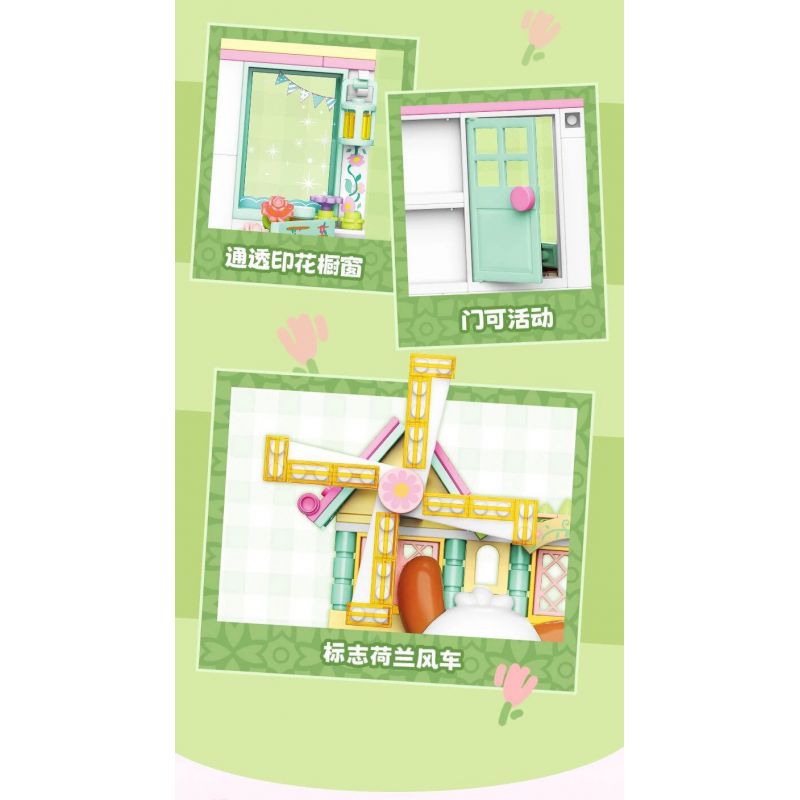 TOP TOY TC1509 1509 non  SANRIO PRINTS DU LỊCH VÒNG QUANH THẾ GIỚI PACHA DOG YUXIANG HÀ LAN bộ đồ chơi xếp lắp ráp ghép mô hình Movie & Game POCHACCO Phim Và Trò Chơi 150 khối