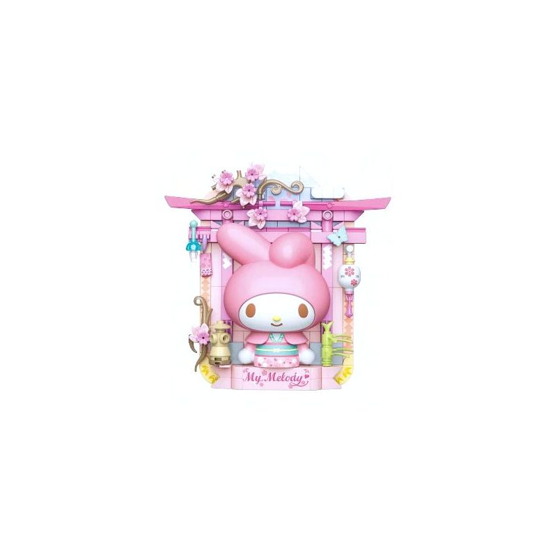 TOP TOY TC1508 1508 non Lego SANRIO PRINTS DU LỊCH VÒNG QUANH THẾ GIỚI MELODY SAKURA MAN JAPAN bộ đồ chơi xếp lắp ráp ghép mô hình Movie & Game MY MELODY Phim Và Trò Chơi 150 khối