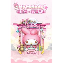 TOP TOY TC1508 1508 non  SANRIO PRINTS DU LỊCH VÒNG QUANH THẾ GIỚI MELODY SAKURA MAN JAPAN bộ đồ chơi xếp lắp ráp ghép mô hình Movie & Game MY MELODY Phim Và Trò Chơi 150 khối