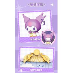 TOP TOY TC1507 1507 non  SANRIO PRINTS DU LỊCH VÒNG QUANH THẾ GIỚI KUROMI AI CẬP BÍ ẨN bộ đồ chơi xếp lắp ráp ghép mô hình Movie & Game Phim Và Trò Chơi 150 khối