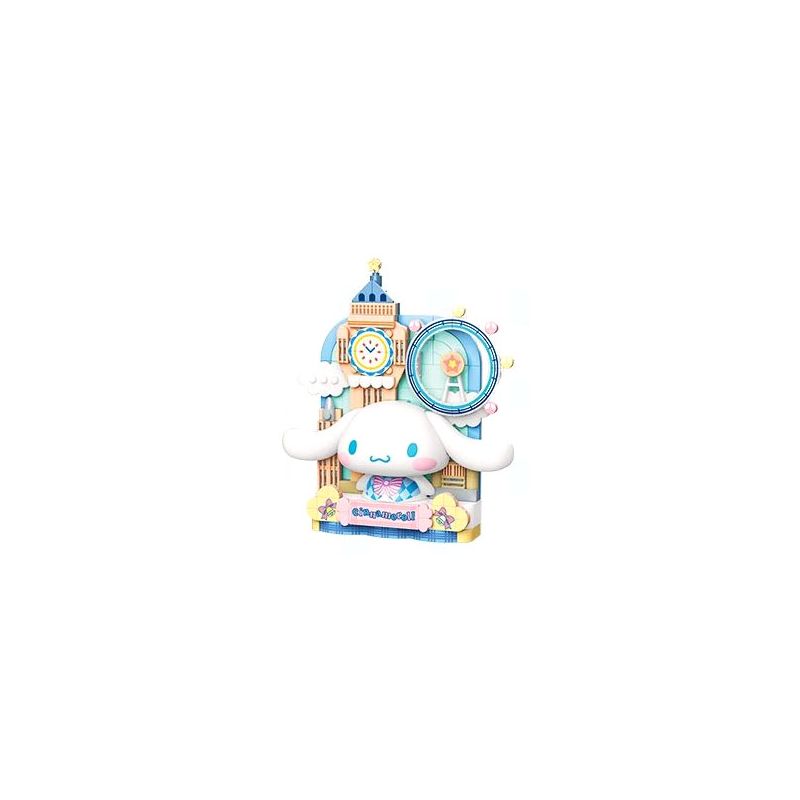 TOP TOY TC1506 1506 non  TRANH SANRIO DU LỊCH VÒNG QUANH THẾ GIỚI CHÚ CHÓ TAI TO NƯỚC LÃNG MẠN bộ đồ chơi xếp lắp ráp ghép mô hình Movie & Game CINNAMOROLL Phim Và Trò Chơi 150 khối
