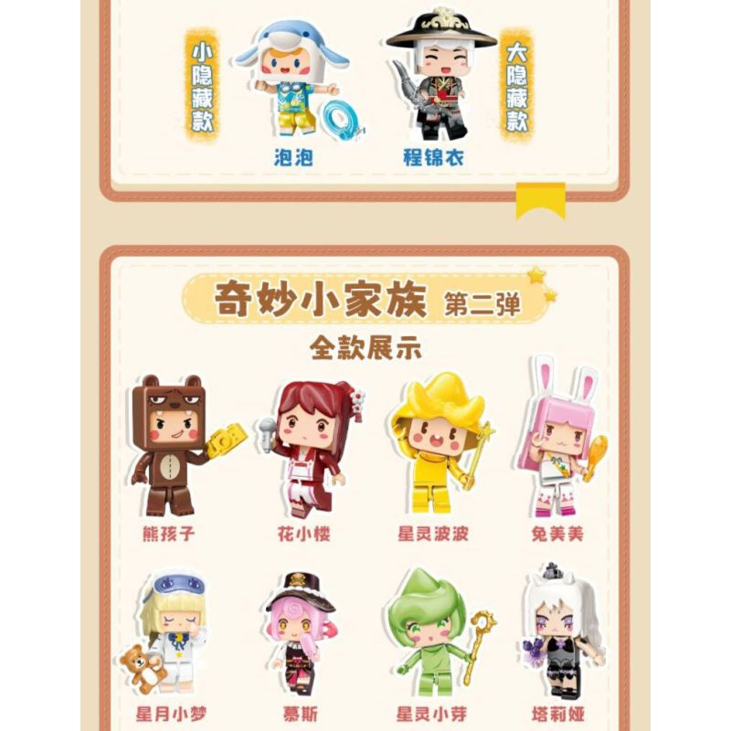 QMAN ENLIGHTEN KEEPPLEY 72041 non  MINI WORLD GIA ĐÌNH NHỎ TUYỆT VỜI PHẦN 2 bộ đồ chơi xếp lắp ráp ghép mô hình Movie & Game Phim Và Trò Chơi