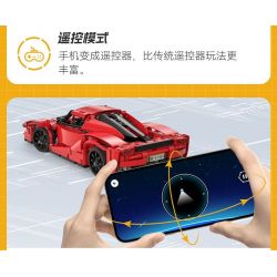 CADA DOUBLEE C51304 51304 non  XE THỂ THAO LƯỠI ĐỎ tỷ lệ 1:14 bộ đồ chơi xếp lắp ráp ghép mô hình  Kỹ Thuật Công Nghệ Cao Mô Hình Phương Tiện 405 khối