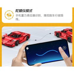 CADA DOUBLEE C51304 51304 non  XE THỂ THAO LƯỠI ĐỎ tỷ lệ 1:14 bộ đồ chơi xếp lắp ráp ghép mô hình  Kỹ Thuật Công Nghệ Cao Mô Hình Phương Tiện 405 khối