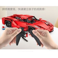 CADA DOUBLEE C51304 51304 non  XE THỂ THAO LƯỠI ĐỎ tỷ lệ 1:14 bộ đồ chơi xếp lắp ráp ghép mô hình  Kỹ Thuật Công Nghệ Cao Mô Hình Phương Tiện 405 khối