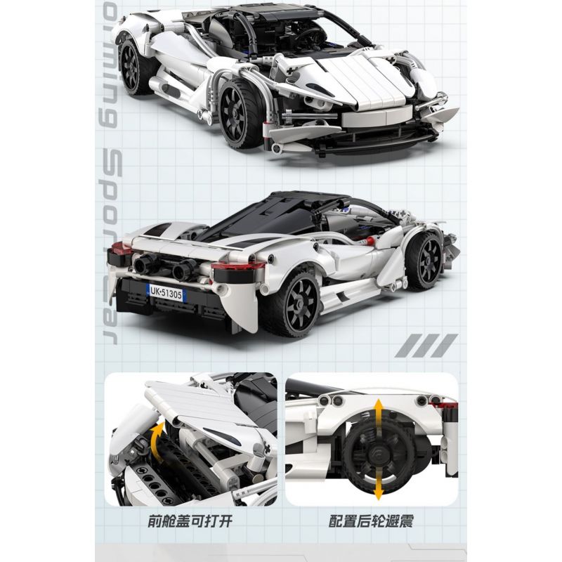 CADA DOUBLEE C51305 51305 non  XE THỂ THAO GÂY BÃO tỷ lệ 1:14 bộ đồ chơi xếp lắp ráp ghép mô hình  Kỹ Thuật Công Nghệ Cao Mô Hình Phương Tiện 402 khối