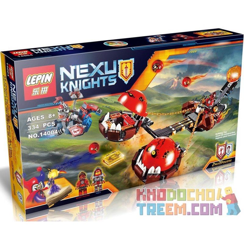 NOT Lego NEXO KNIGHTS 70314 Beast Master's Chaos Chariot, Bela 10483 Lari 10483 LELE 79238 LEPIN 14004 SHENG YUAN SY SY562 Xếp hình Xe Kéo Hủy Diệt 314 khối NOT Lego NEXO KNIGHTS 70314 Beast Master's Chaos Chariot, Bela 10483 Lari 10483 LELE 79238 LEPIN 14004 SHENG YUAN SY SY562 Xếp hình Xe Kéo Hủy Diệt 314 khối