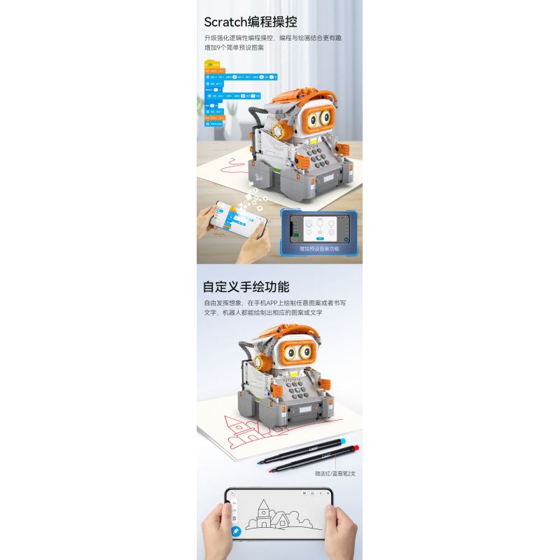 CADA DOUBLEE C83006 83006 non  ROBOT VẼ TRANH PICASSO bộ đồ chơi xếp lắp ráp ghép mô hình  Kỹ Thuật Công Nghệ Cao Mô Hình Phương Tiện 461 khối