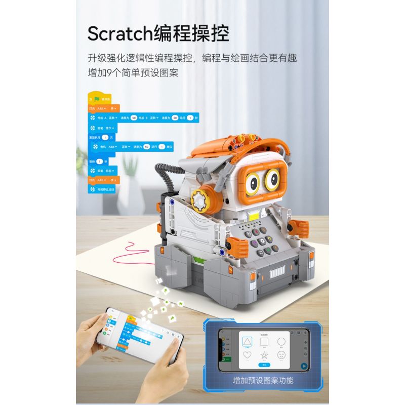 CADA DOUBLEE C83006 83006 non  ROBOT VẼ TRANH PICASSO bộ đồ chơi xếp lắp ráp ghép mô hình  Kỹ Thuật Công Nghệ Cao Mô Hình Phương Tiện 461 khối