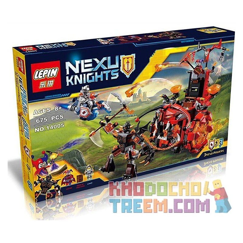NOT Lego JESTRO'S EVIL MOBILE 70316 Bela Lari 10489 LELE 79240 LEPIN 14005 SHENG YUAN/SY SY567 xếp lắp ráp ghép mô hình CỖ XE QUÁI VẬT CỦA TÊN HỀ JESTRO JESTRO'S EVIL MOBILE Nexo Knights Hiệp Sỹ Nexo 658 khối