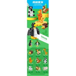 FORANGE FC3864 3864 non  TẤT CẢ TRONG MỘT VƯƠNG QUỐC ĐỘNG VẬT bộ đồ chơi xếp lắp ráp ghép mô hình Creator Sáng Tạo 644 khối