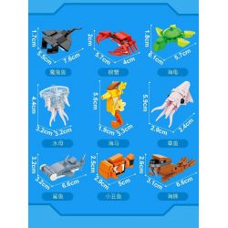 FORANGE FC3864 3864 non  TẤT CẢ TRONG MỘT VƯƠNG QUỐC ĐỘNG VẬT bộ đồ chơi xếp lắp ráp ghép mô hình Creator Sáng Tạo 644 khối