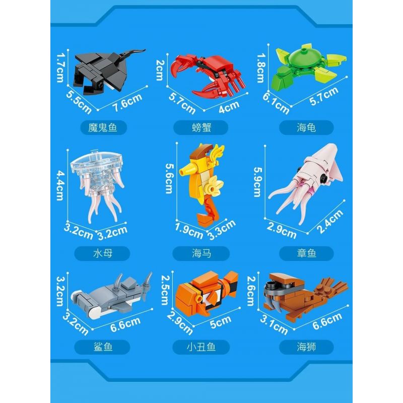 FORANGE FC3864 3864 non  TẤT CẢ TRONG MỘT VƯƠNG QUỐC ĐỘNG VẬT bộ đồ chơi xếp lắp ráp ghép mô hình Creator Sáng Tạo 644 khối