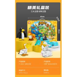 FORANGE FC3864 3864 non  TẤT CẢ TRONG MỘT VƯƠNG QUỐC ĐỘNG VẬT bộ đồ chơi xếp lắp ráp ghép mô hình Creator Sáng Tạo 644 khối