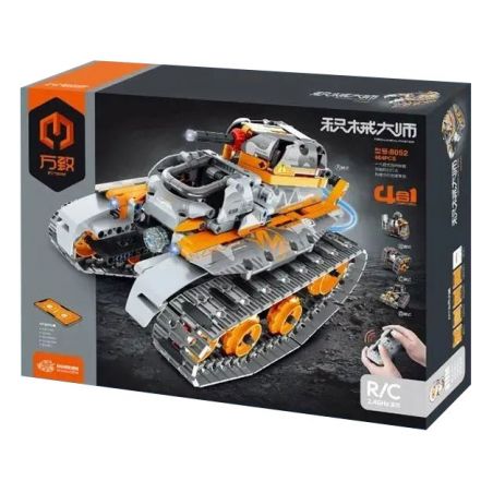 IM.MASTER QIHUI 8052 non  BẬC THẦY VỀ MÁY MÓC ROBOT 4 TRONG 1 bộ đồ chơi xếp lắp ráp ghép mô hình  Kỹ Thuật Công Nghệ Cao Mô Hình Phương Tiện 664 khối